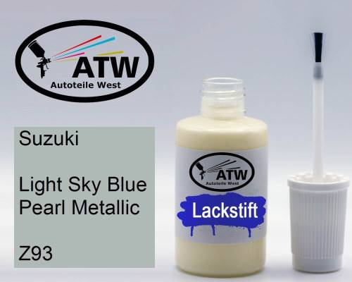 Suzuki, Light Sky Blue Pearl Metallic, Z93: 20ml Lackstift, von ATW Autoteile West.